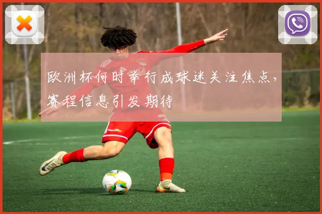 欧洲杯何时举行成球迷关注焦点,赛程信息引发期待