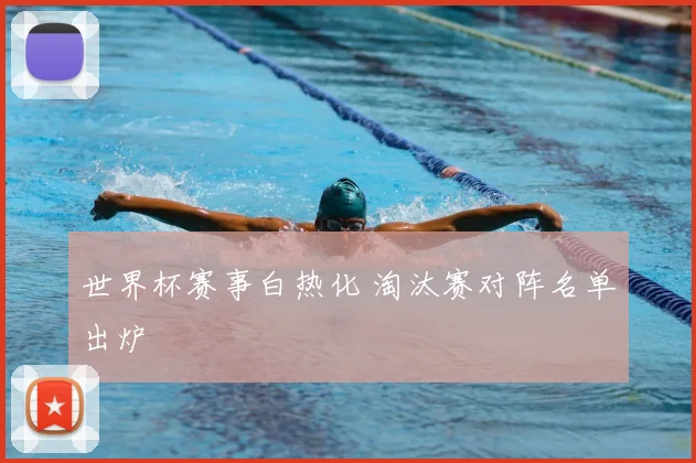 世界杯赛事白热化 淘汰赛对阵名单出炉
